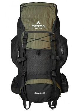 Teton Scout 3400 Hiking Backpack - Olive/Black